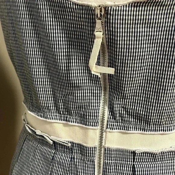 [46/US10]D&G Plaid Retro Style Sleeveless Knee Length  MIDI Dress - Picture 7 of 13